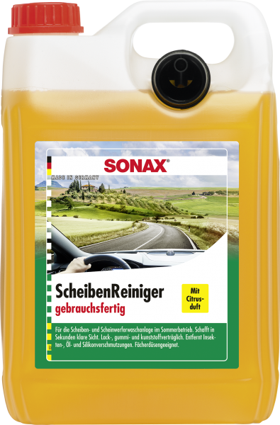 SONAX ScheibenReiniger gebrauchsfertig mit Citrusduft 5l