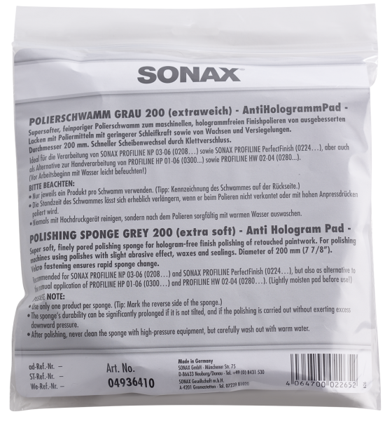SONAX SchaumPad weich 200
