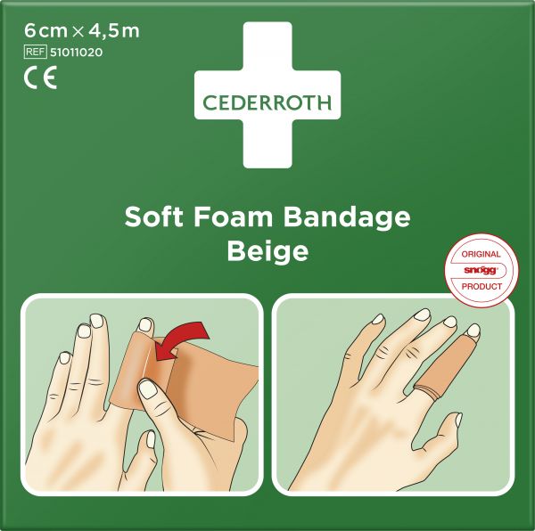 Cederroth Soft Foam Bandage Schaumverband beige