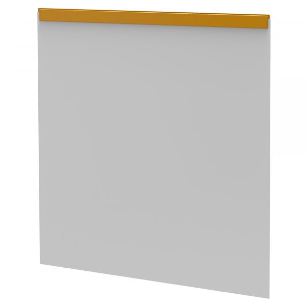 Vermop Rückwand H + 10 l Box „Platinum white“, gelb