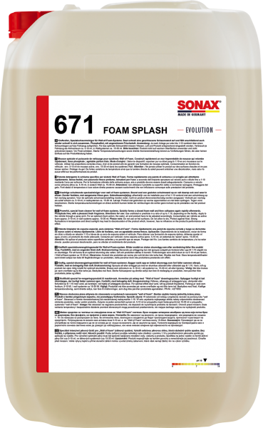 SONAX FoamSplash -EVOLUTION- 25l