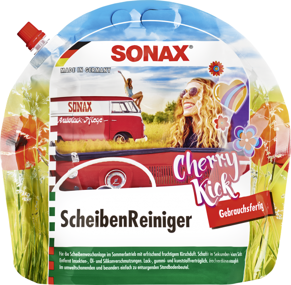 SONAX ScheibenReiniger gebrauchsfertig Cherry Kick 3l