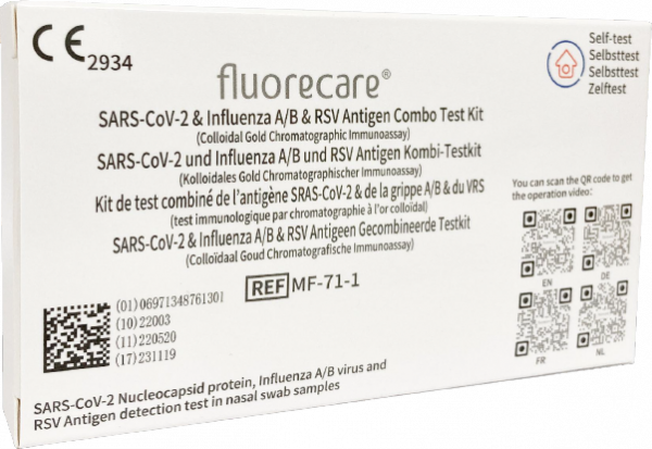 Fluorecare Sars-CoV-2 & Influenza A+B & RSC Antigen Schnelltest online günstig bestellen im Hygiene Onlineshop